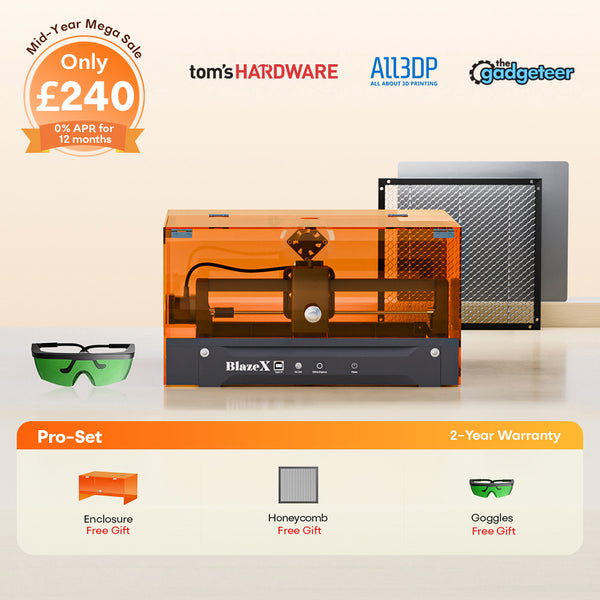 BlazeX M3 Pro 10W Laser Engraver and Laser Cutter