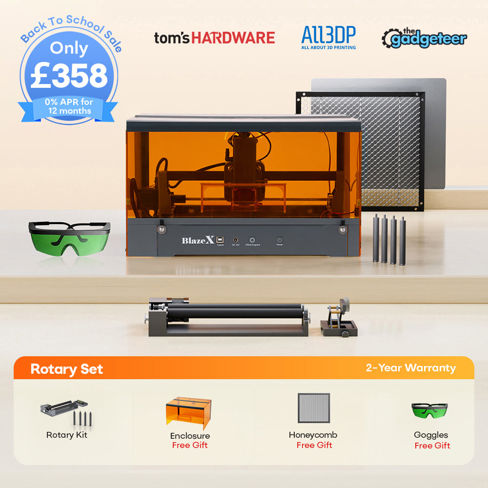 BlazeX M3 Pro Laser Engraver and Cutter
