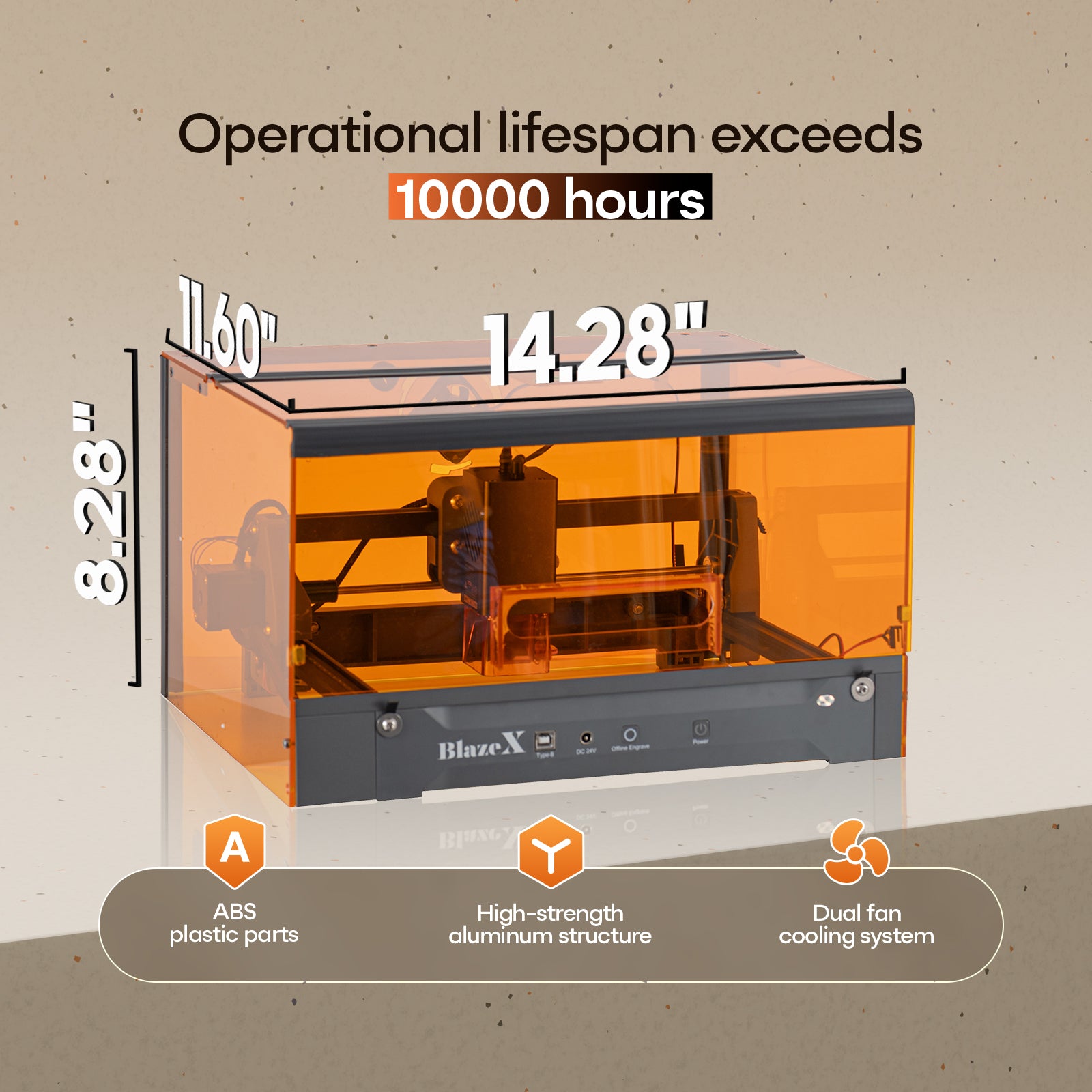 BlazeX M3 Pro Laser Engraver & Cutter