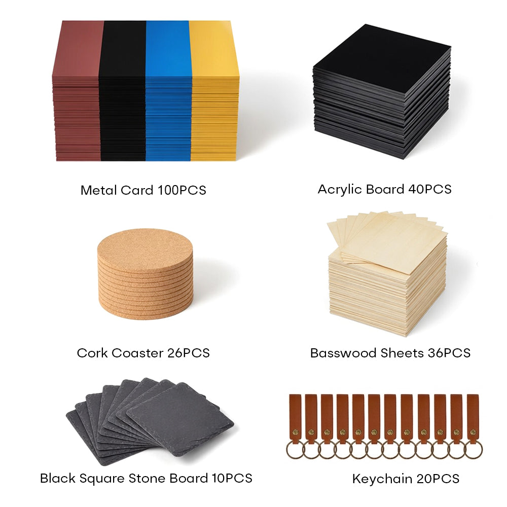 232 PCS DIY Engraving Material
