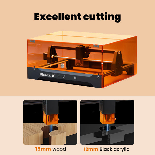 BlazeX M5 Pro 10W Enclosed Laser Engraver and Cutter