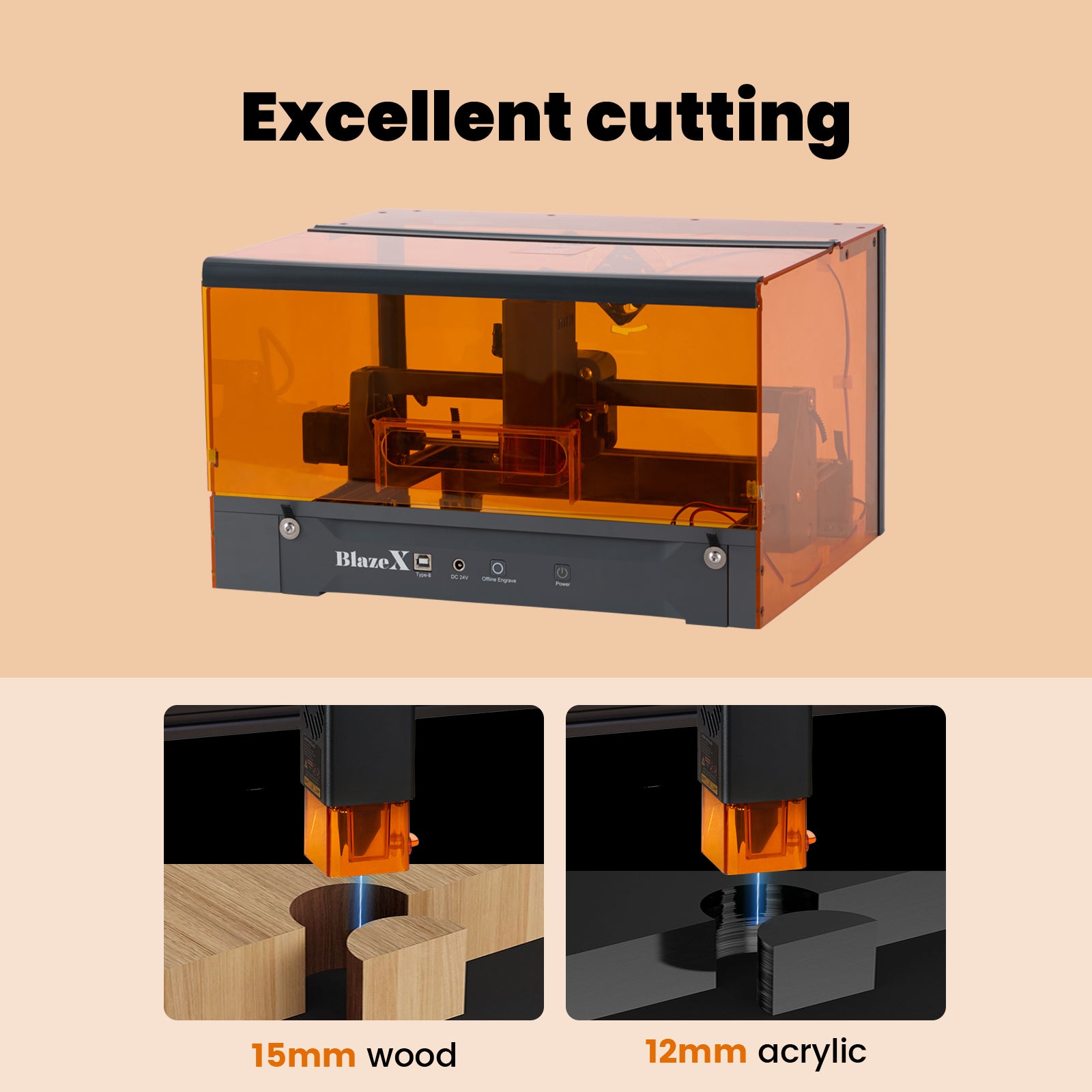 BlazeX M3 Pro Laser Engraver & Cutter