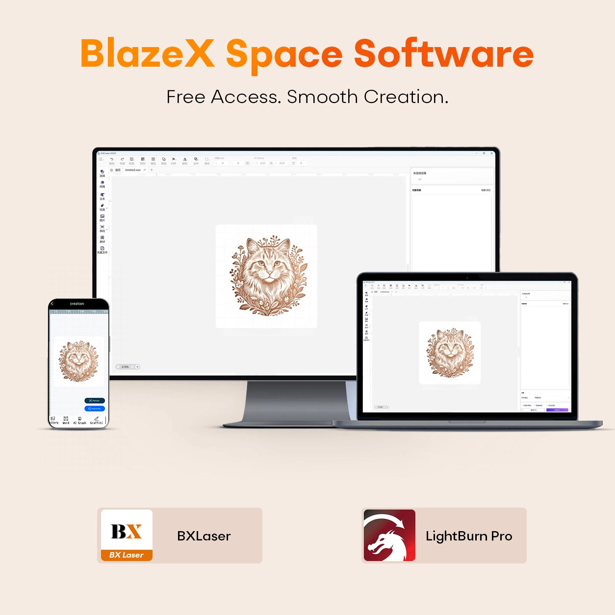 BlazeX M3 Pro Lasergravierer & -schneider
