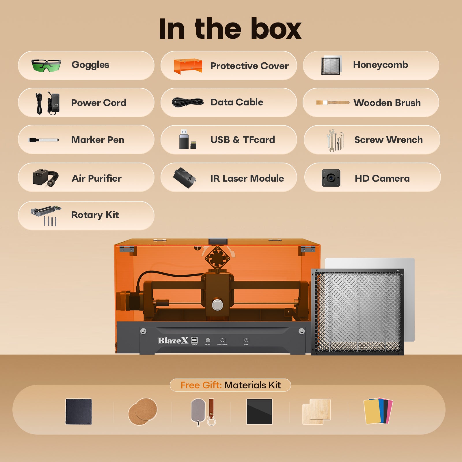 BlazeX M3 Pro Laser Engraver and Cutter