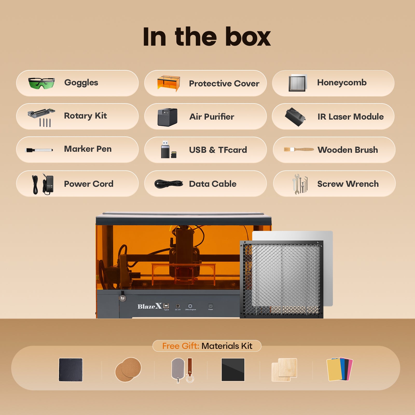BlazeX M3 Pro Laser Engraver and Cutter