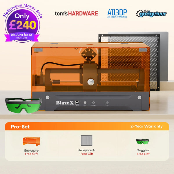 BlazeX M3 Pro 10W Laser Engraver and Laser Cutter
