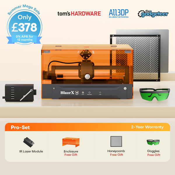 BlazeX M3 Pro Dual-Laser Engraver And Cutter