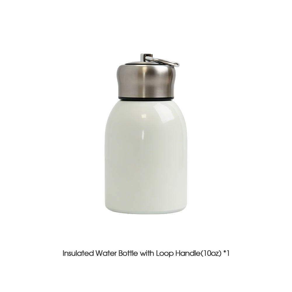 Chubby Stainless Steel Bottle with Loop Handle(10oz)