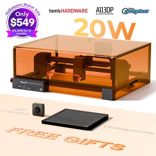 BlazeX M2 Pro 20W Laser Engraver and Cutter