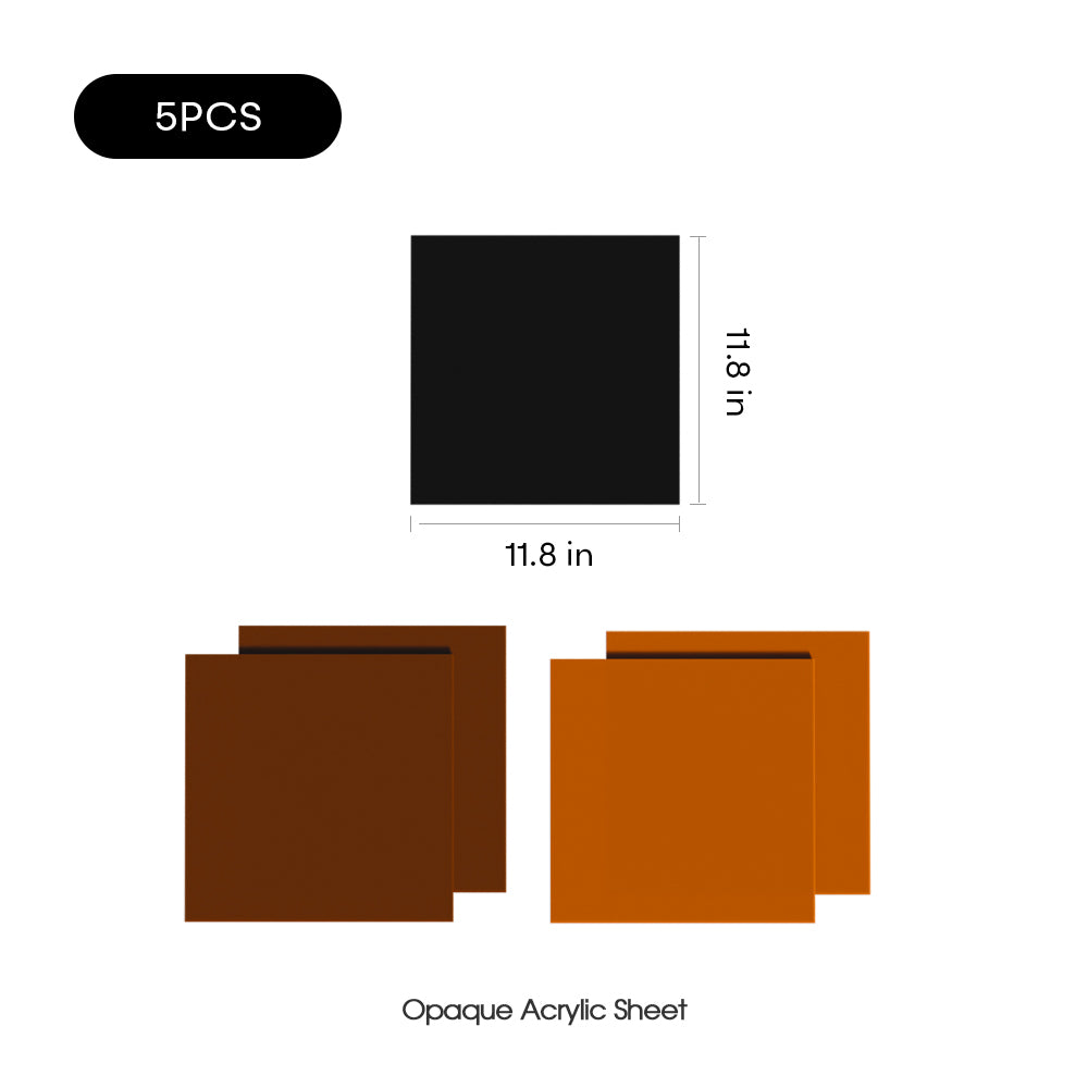 12pcs Mixed Acrylic Sheets (11.8