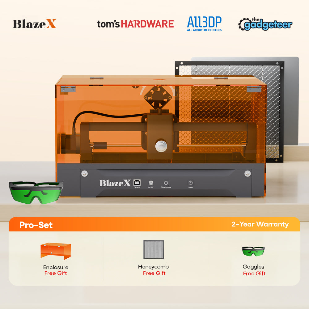 Back to School Sale - BlazeX M3 Pro Laser Engraver and Cutter (Pro Set)