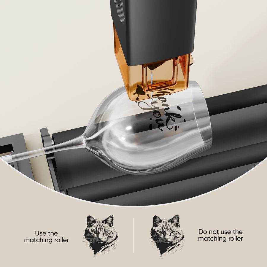 Stable precision rotary engraving